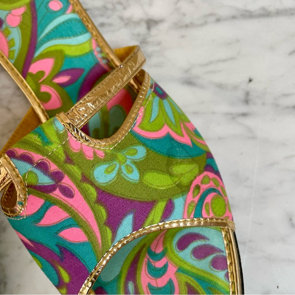 SOLD :: Vintage 60s Sandal Slides - Picture 9 of 10